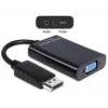 Vaizdo signalo adapteris DeLOCK 65439, DisplayPort → VGA (D-Sub) su garso išvestimi