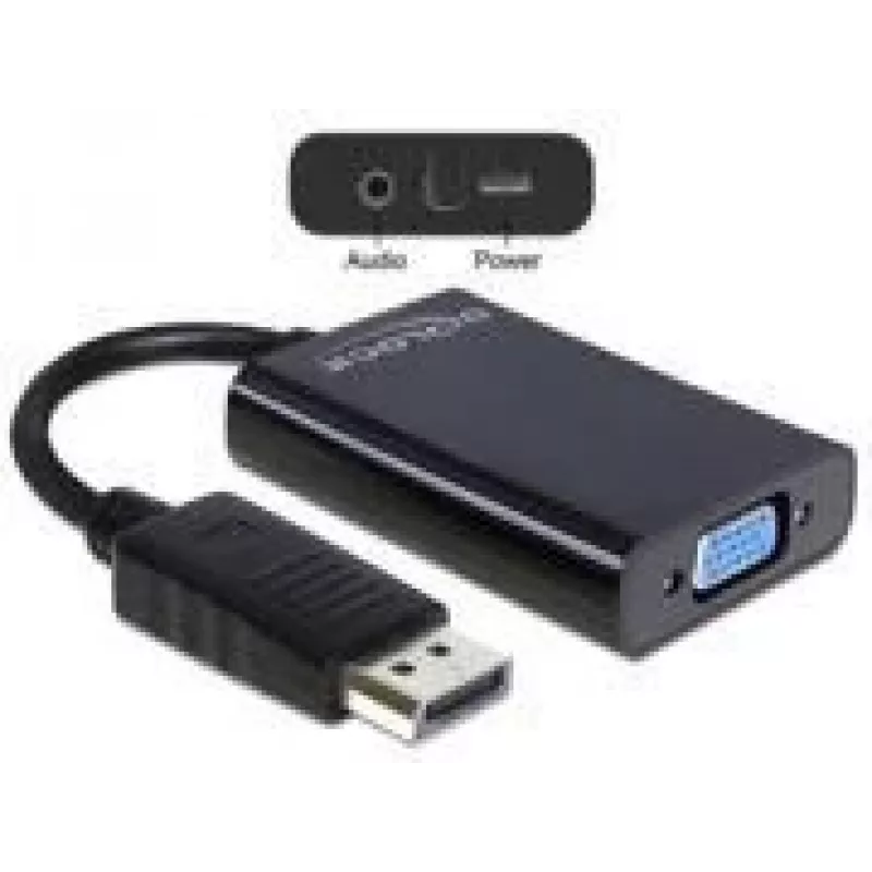 Vaizdo signalo adapteris DeLOCK 65439, DisplayPort → VGA (D-Sub) su garso išvestimi