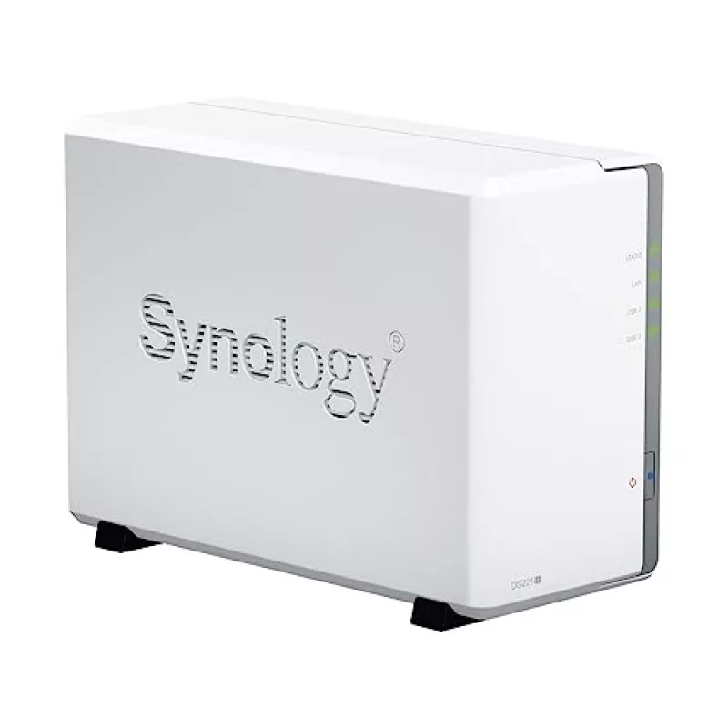 Synology DiskStation DS223J NAS / saugojimo serveris, stalinis, Realtek RTD1619B, 1 GB DDR4, DiskStation Manager, baltas