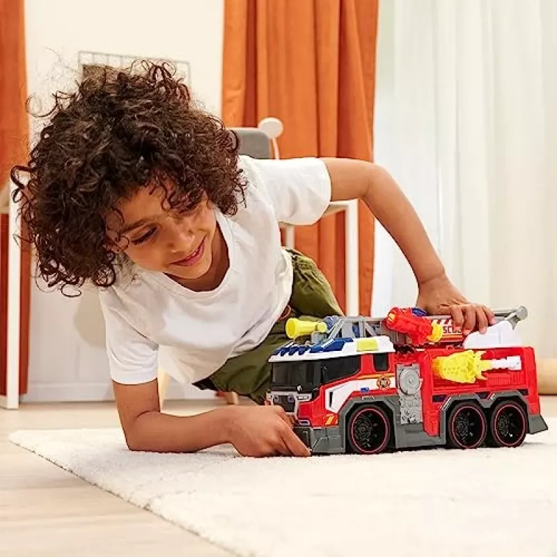 Gaisrinis automobilis Dickie model 203307000 – baterijomis varomas žaislas vaikams nuo 3 metų