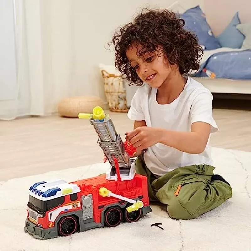 Gaisrinis automobilis Dickie model 203307000 – baterijomis varomas žaislas vaikams nuo 3 metų