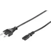 Goobay Euro maitinimo laidas 1,5 m juodas CEE 7/16 į C7