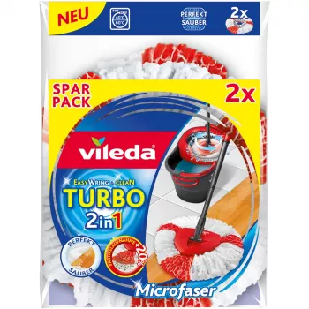 Vileda valymo antgalis šluotai Raudonas Baltas