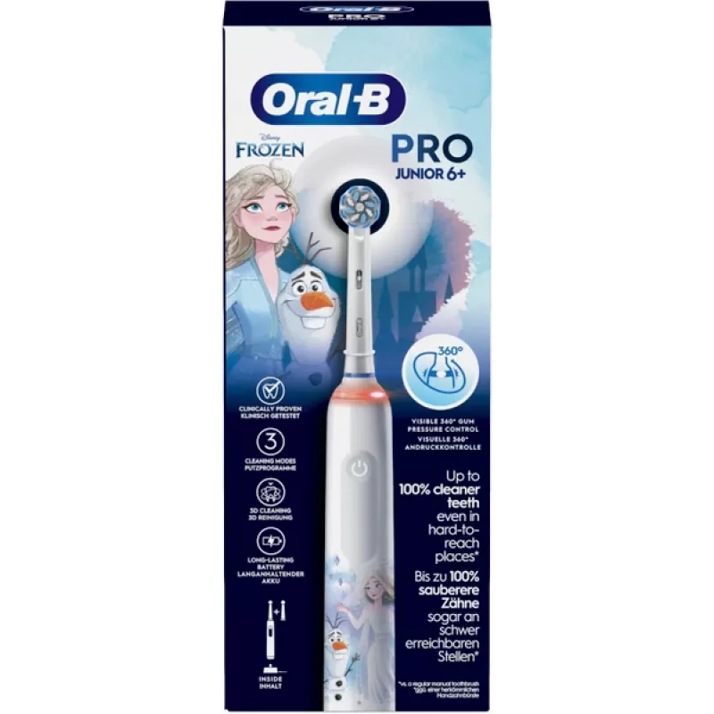 Sukamasis dantų šepetėlis vaikams Oral-B PRO Junior Frozen