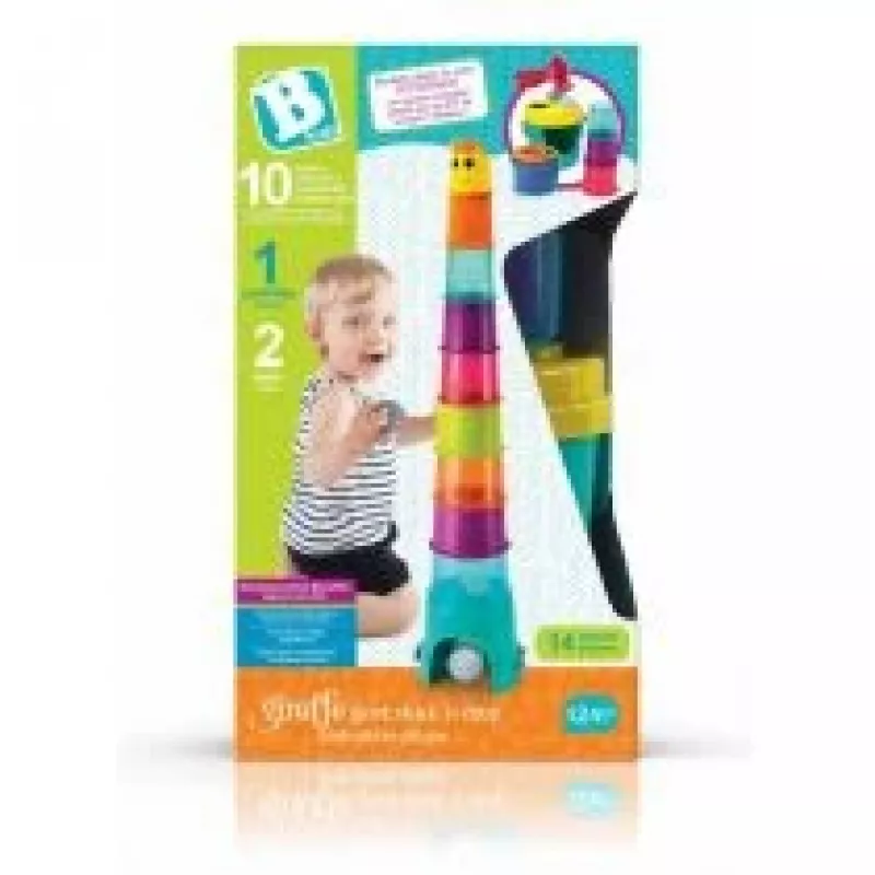 Daugiafunkcis žaidimų ir veiklų bokštas B-kids Giraffe Tower XL 1164702NN, 120 cm
