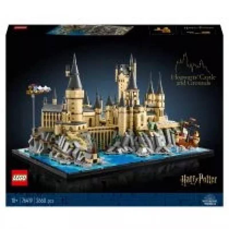 LEGO 76419 Haris Poteris Hogvartso pilis ir teritorija – didelis suaugusiems skirtas rinkinys su ikoniškomis vietomis: Didžiąja sale, Paslapčių kambariu ir kt.