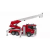 Gaisrinis automobilis BRUDER Scania Super 560R Raudonas Baltas Plastmasinis 3+