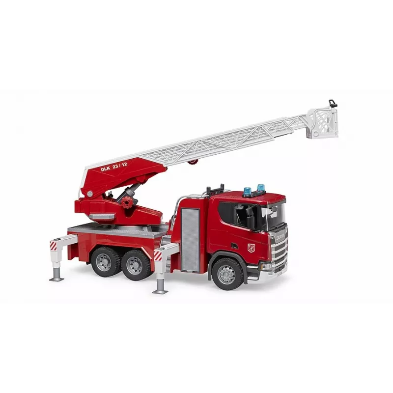 Gaisrinis automobilis BRUDER Scania Super 560R Raudonas Baltas Plastmasinis 3+