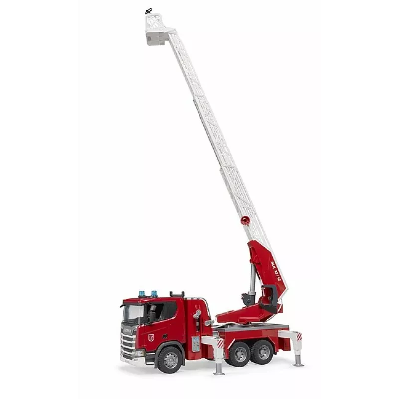 Gaisrinis automobilis BRUDER Scania Super 560R Raudonas Baltas Plastmasinis 3+