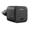 Mobiliojo įrenginio įkroviklis Green Cell CHARGC06, USB-C 33W, Quick Charge 3.0, AC įėjimas 100–240V, juodas
