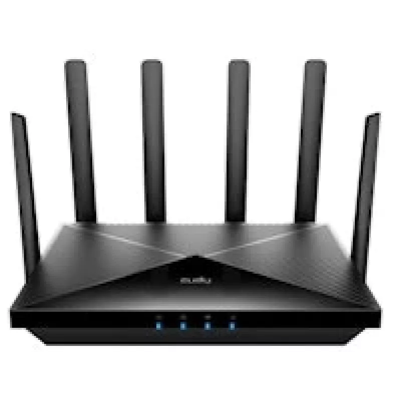 Stalinis maršrutizatorius Cudy P5 — Dviejų juostų „Wi‑Fi 6“, 5G Sub6, dvi „NanoSIM“ kortelės, „Gigabit Ethernet“, 6 nuimamos antenos, 256 MB RAM