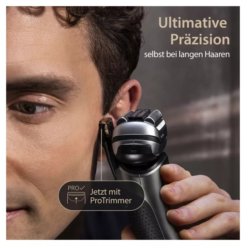 Braun Series 9 Pro+ 9565cc šlapias ir sausas skutimosi aparatas su trimeriu, Metallic