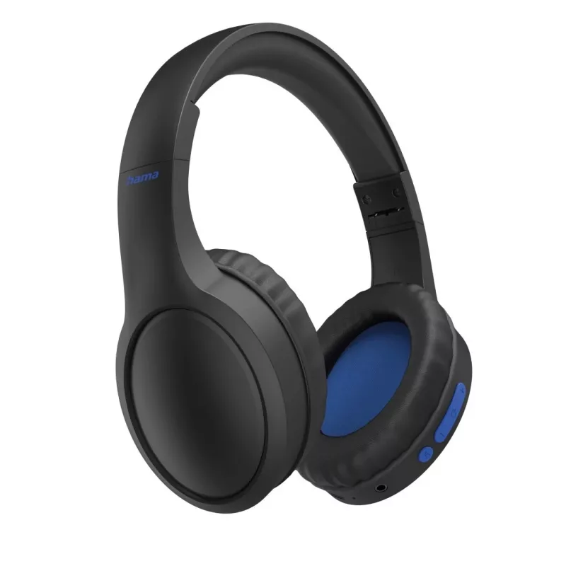 Ausinės / headset Hama 00184160, laidinės ir belaidės, USB Type-C, Bluetooth, juodos, mėlynos