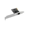 Vidinė Ethernet tinklo plokštė LANBERG PCE-1GB-201, PCI Express, 1× RJ-45 Gigabit (1000 Mbit/s), juoda
