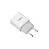 AC sieninis įkroviklis IBOX C-35 Universal White — 5 V, 0,3 A, 1 A USB išėjimas