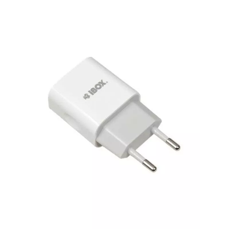 AC sieninis įkroviklis IBOX C-35 Universal White — 5 V, 0,3 A, 1 A USB išėjimas