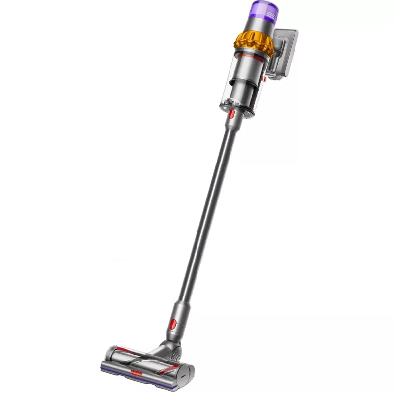 Belaidis dulkių siurblys Dyson V15 Detect Absolute, nikelio/gelsvos spalvos, 446986-01