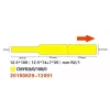 Termoetiketės NIIMBOT RXL12.5109-65Y 62 mm × 30 mm ritinys
