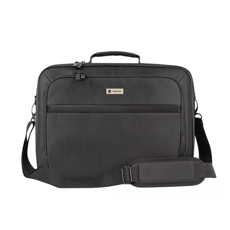 Portfelis NATEC Boxer Lite 39,6 cm (15,6 col.) – poliesteris, 2 skyriai, petneša, 410×305×65 mm, 750 g