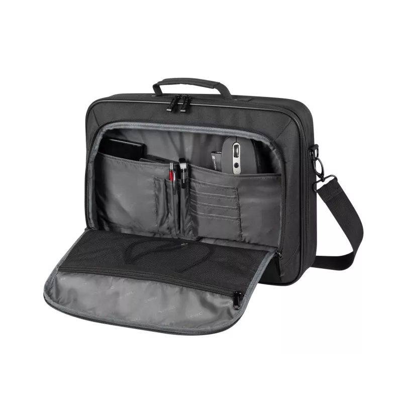 Portfelis NATEC Boxer Lite 39,6 cm (15,6 col.) – poliesteris, 2 skyriai, petneša, 410×305×65 mm, 750 g
