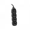 Tracer PowerCord ilgintuvas, 4 lizdai, 3 m, juodas