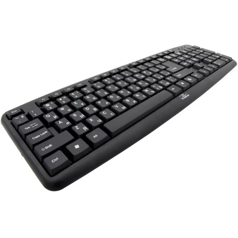 Esperanza TKR101 klaviatūra Office USB QWERTY anglų, rusų juoda
