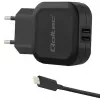 Qoltec 50188 universalus įkroviklis nešiojamam kompiuteriui, išmaniajam telefonui, išmaniajam laikrodžiui, planšetei, telefonui, universalus Juodas AC, DC vidaus