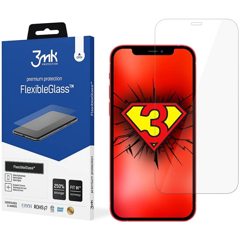 3MK FlexibleGlass ekrano apsauga iPhone 12/12 Pro