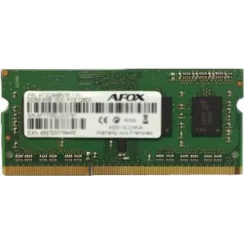 SO-DIMM DDR3 atminties modulis AFOX 8GB 1333MHz 1.35V vieno kanalo 1x8GB