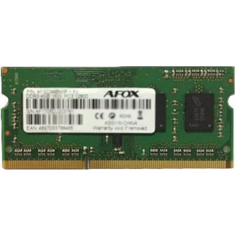 SO-DIMM DDR3 atminties modulis AFOX 8GB 1333MHz 1.35V vieno kanalo 1x8GB