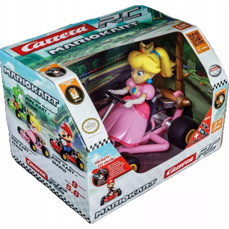Carrera 370200986P 24GHz Mario Kart Pipe Kart Peach