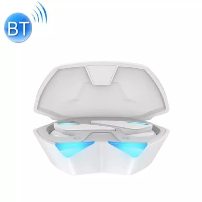 Belaidės ausinės Awei T23 Bluetooth 5.0 USB atsparios vandeniui baltos