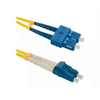 Qoltec šviesolaidinis jungiamasis laidas Single-mode SC/UPC (M) – Single-mode LC/UPC (M) 1 m Duplex 9/125 µm G.652D