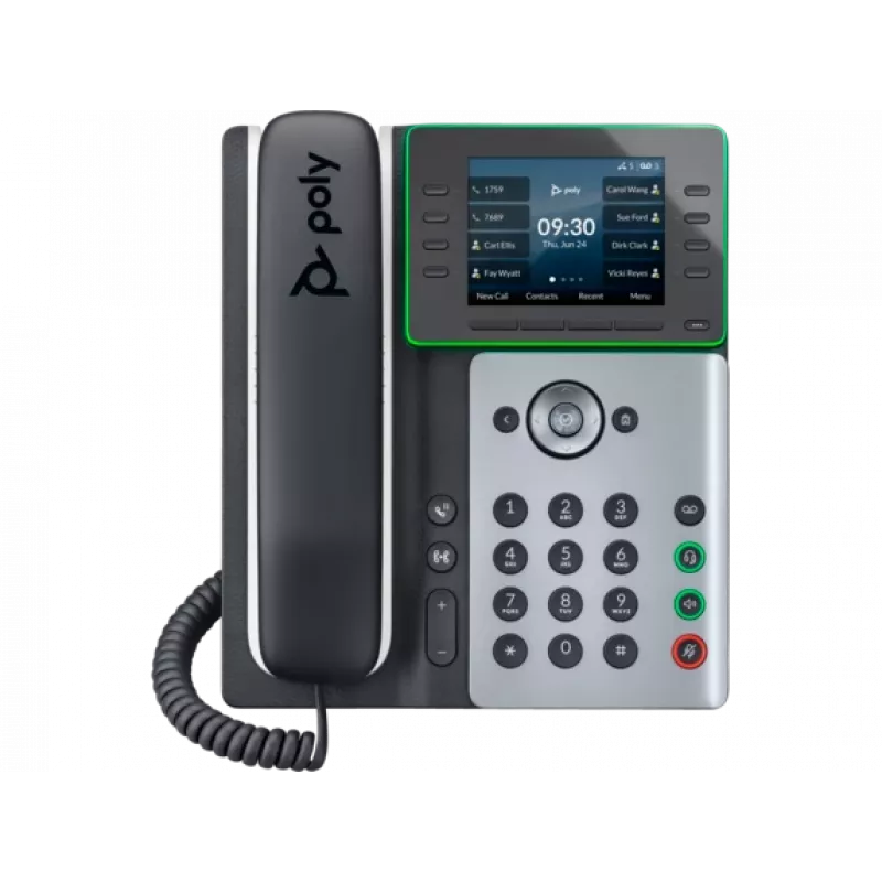 IP telefonas HP Poly Edge E320 su PoE, IPS ekranu 320x240, 4:3, HTTPS, ENERGY STAR, EAC, RoHS, FCC, CE, BSMI