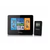 Skaitmeninė orų stotelė GreenBlue GB526 juoda – vidaus -20…60°C, lauko -40…70°C, drėgmė -20…95%, laikrodis, mėnulio fazė