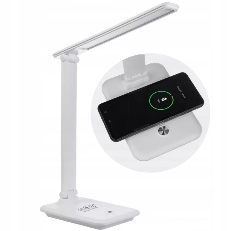 LED stalinė lempa MACLEAN MCE616W 9W su įmontuotu belaidžiu Qi įkrovikliu