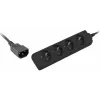 Ilgintuvas Lanberg PS0-04E-0100-IEC-BK 1m 4 kištukiniai lizdai (E tipo) juodas
