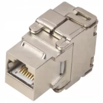 Avizio Alantec MKB-S6-1 RJ45 kištukinis lizdas - sidabrinis - tiesus - metalinis - 22/24 AWG
