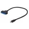 Gembird AUS3-03 USB-C ir 2,5 colio SATA diskų adapteris, 0,2 m, juodas