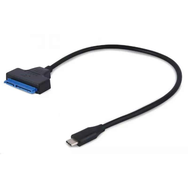 Gembird AUS3-03 USB-C ir 2,5 colio SATA diskų adapteris, 0,2 m, juodas