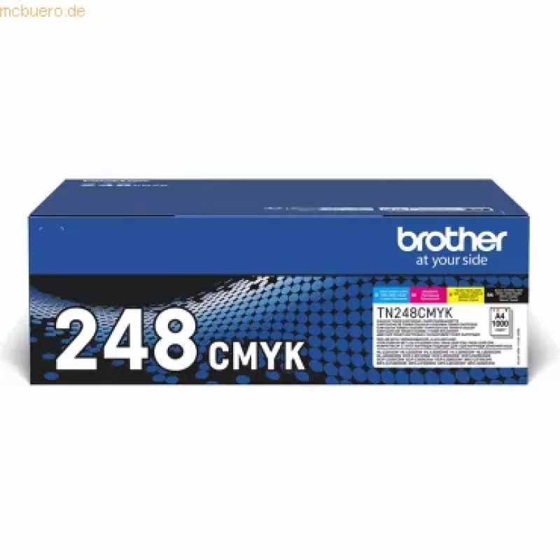 Originalus Brother TN-248VAL tonerio rinkinys 4 vnt. Juoda, Žydra, Raudona, Geltona