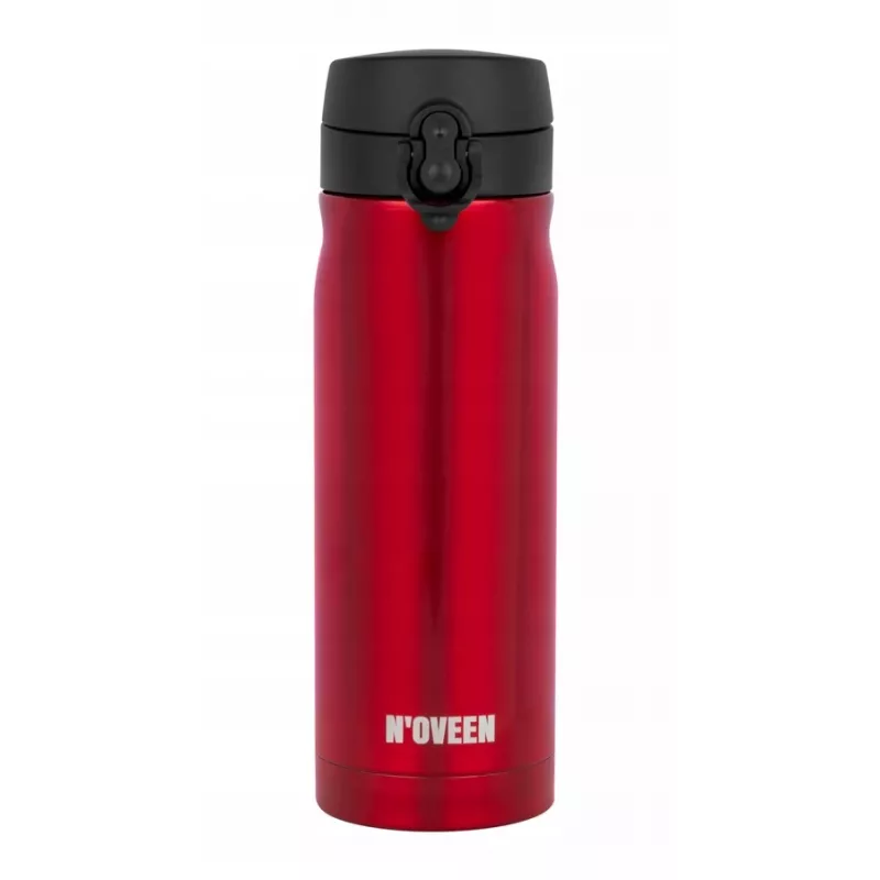 Termosas NOVEEN TB825 400 ml – nerūdijančio plieno izoliuotas gėrimų indas, raudonas
