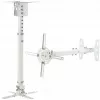 Lubinis projektoriaus laikiklis P-107W 45-76 cm baltas 15 kg