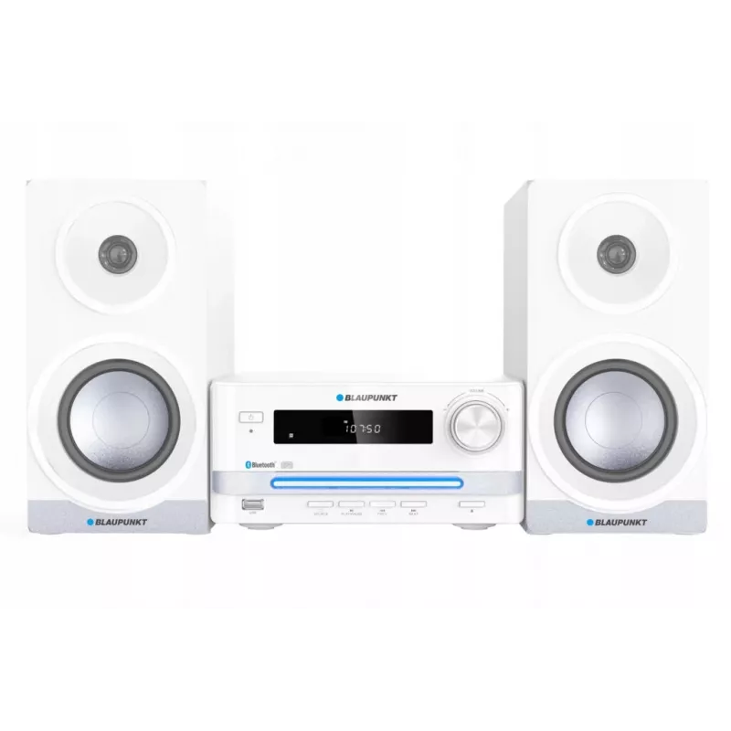Mikro garso sistema BLAUPUNKT MS16BT 15 W, CD/USB/MP3, Bluetooth, FM RDS, balta