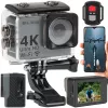 Veiksmo kamera BLOW 78-538 — 4K Ultra HD, 2 colių ekranas, 170° matymo laukas, Wi‑Fi, vaizdo stabilizatorius, microSD iki 64 GB