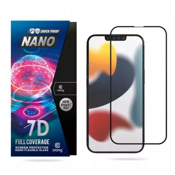 Hybrid Glass Crong 7D Nano Flexible Glass Apple apsauginis stiklas