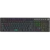 iBOX Aurora K-6 IKGMK6 mechaninė žema žaidimų klaviatūra, laidinė + RF belaidė + Bluetooth, KRGD Red jungikliai, LED pašvietimas, QWERTY anglų k., juoda