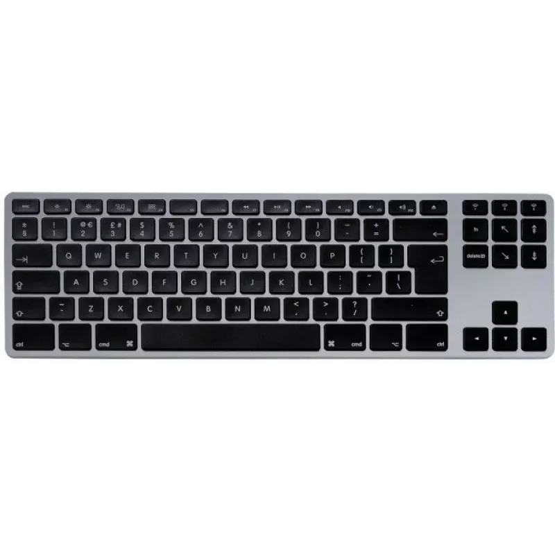 Mechaninė klaviatūra Matias FK408BTB-UK Tenkeyless Bluetooth Aliuminė Space Gray