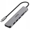 USB-C Hub Unitek 7in1 Aliuminis PD 100W 5 Gbps