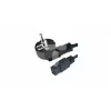 Maitinimo laidas CEE 7/7 - IEC 320 C19 16A VDE 1,8m juodas